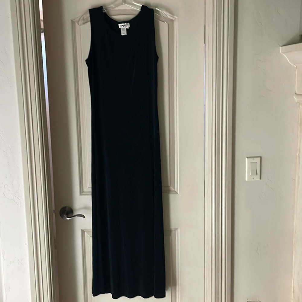 Coldwater Creek Black Sleeveless Maxi Dress